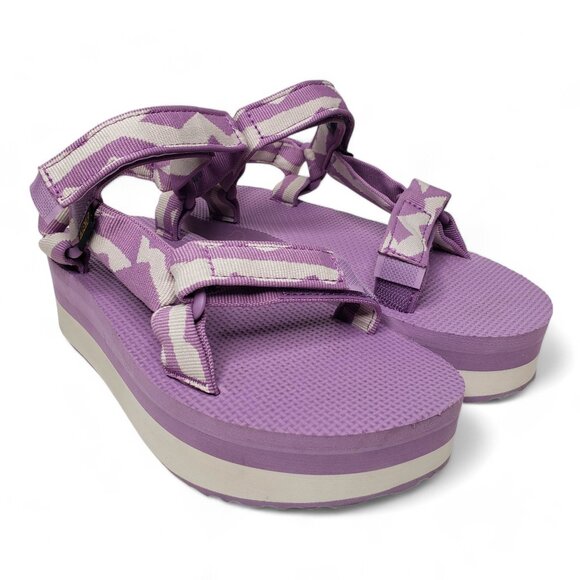 Teva Universal Sandal Women's Dusty Lavender Hiking Platform Adjustable Straps 6 - Picture 1 of 8